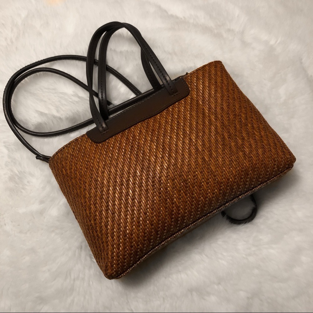 Vintage Woven Fossil Bag